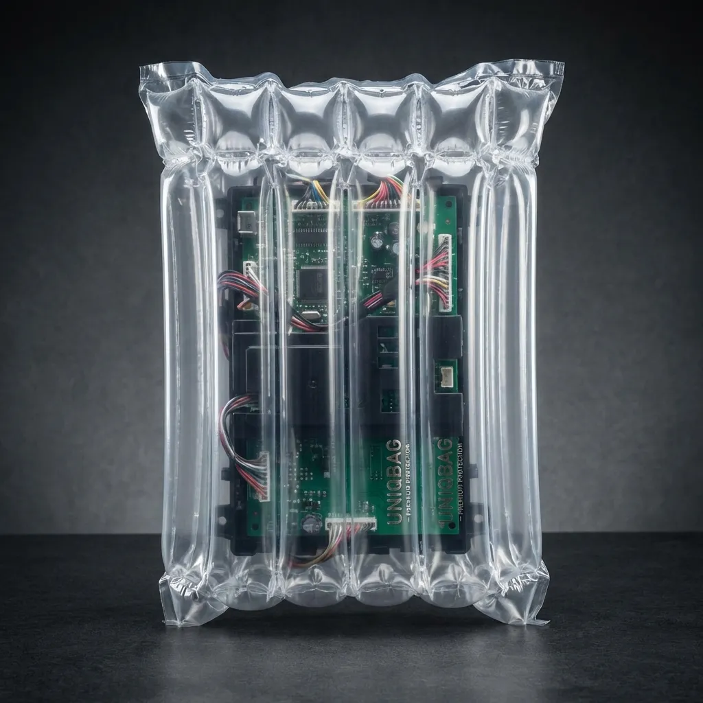 Electronic component in UNIQBAG protective packaging