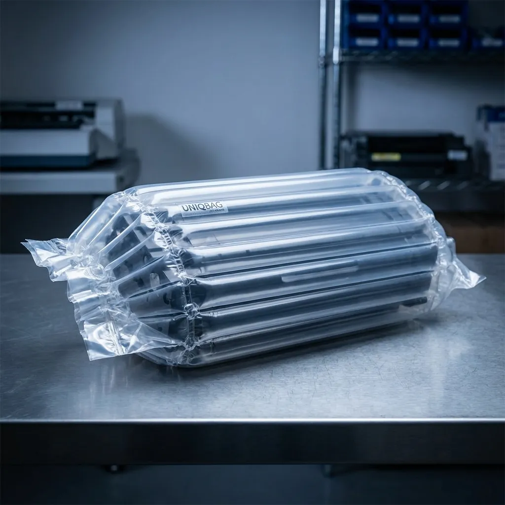 Toner cartridge in UNIQBAG protective packaging